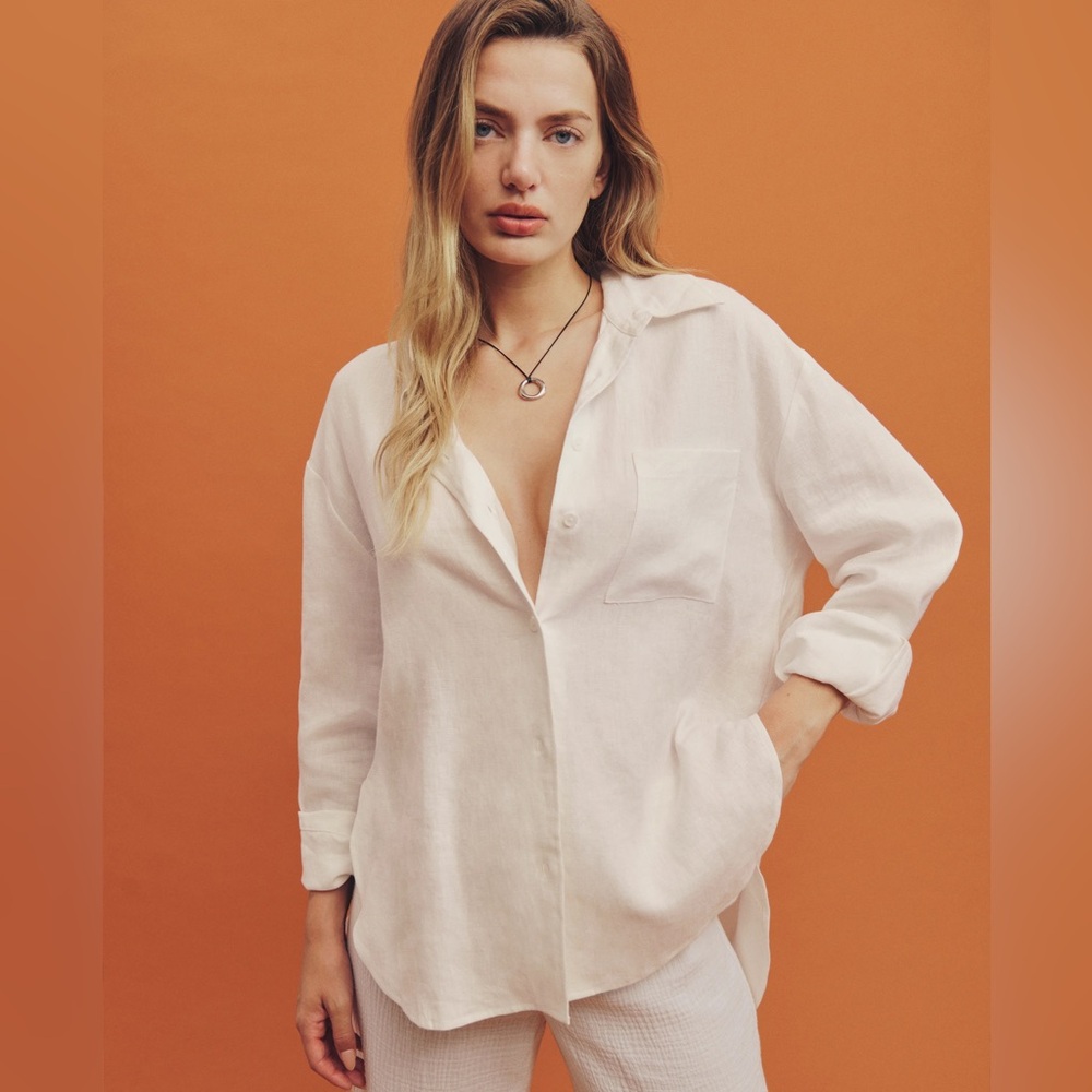 Reformation Will Oversized Linen Shirt